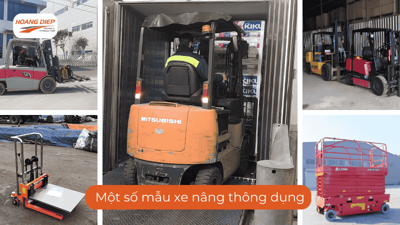 Một số mẫu xe nâng thông dụng