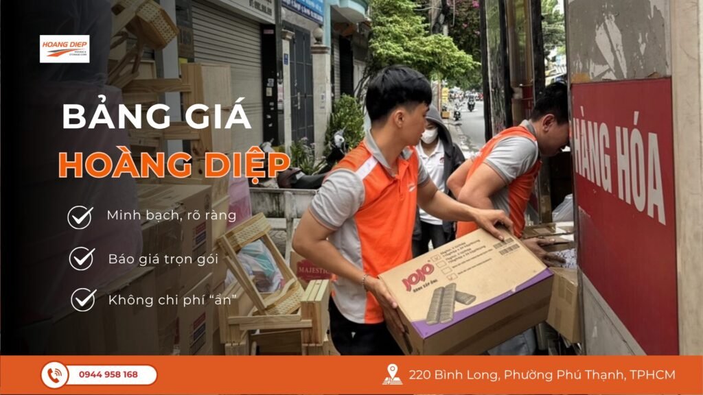 Current image: Bảng giá dịch vụ Hoàng Diệp