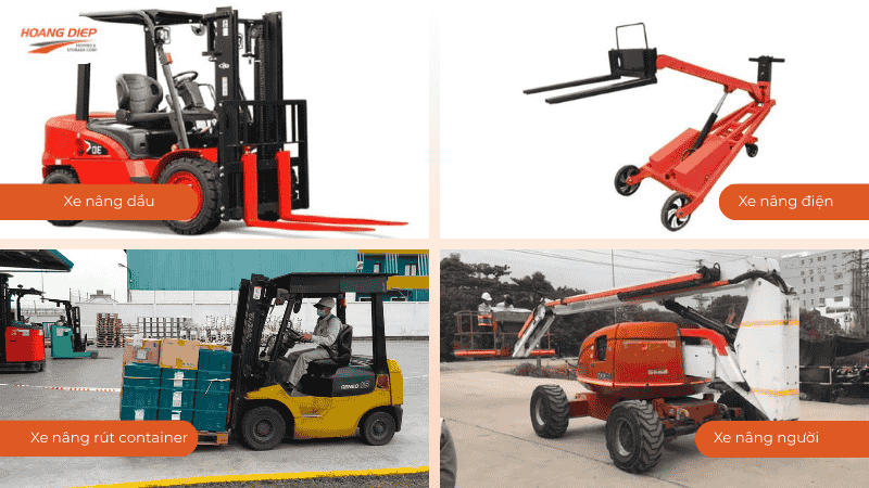 Các loại xe nâng cho thuê theo ngày tại Hoàng Diệp