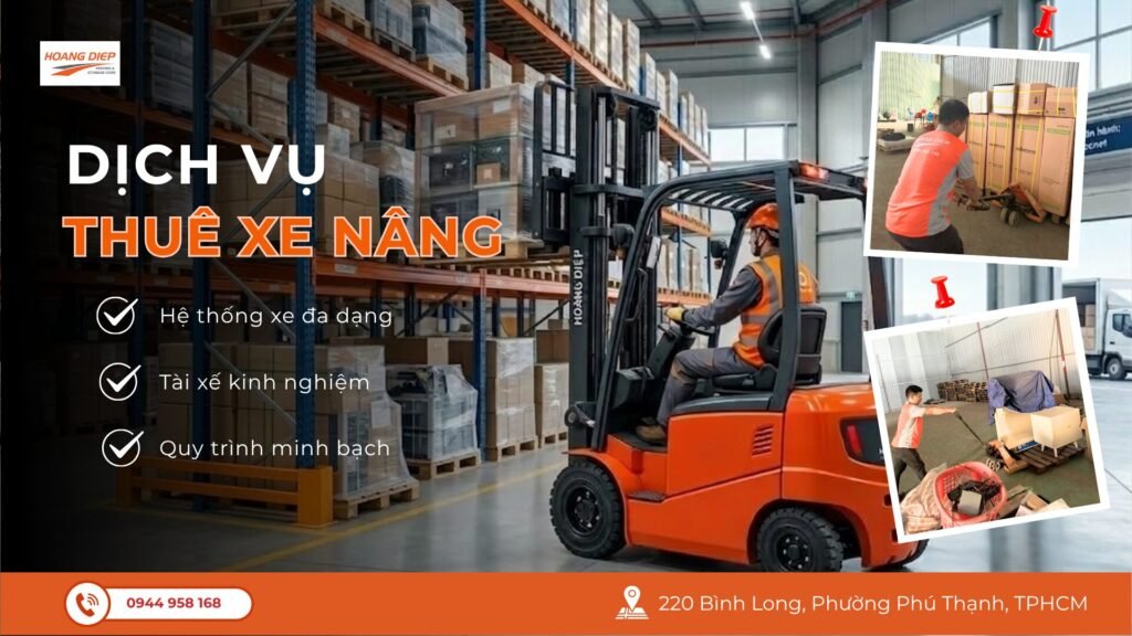 Current image: Dịch vụ cho thuê xe nâng Hoàng Diệp