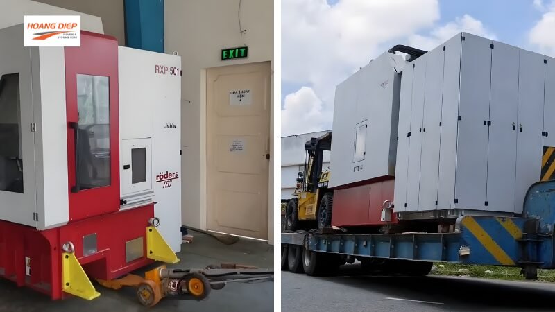 Dịch vụ vận chuyển máy móc uy tín tại Hoàng Diệp