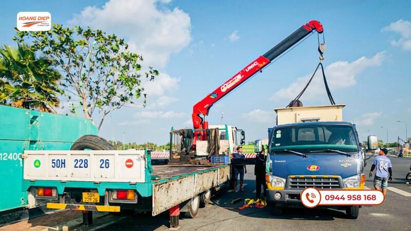 Xác định tổng tải trọng của xe cẩu