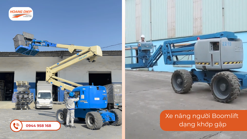 Xe nâng người Boomlift dạng khớp gập 