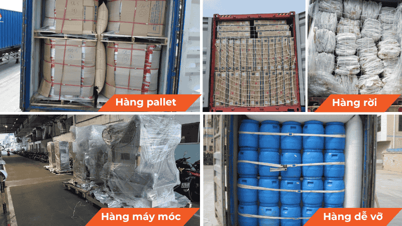 đóng rút container theo loại hàng