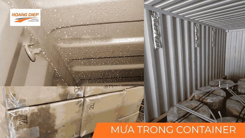 hiện tượng mưa trong container